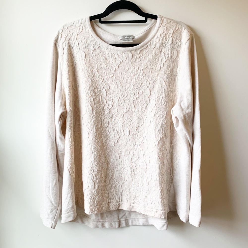 Van Heusen Sweater Studio Lace Overlay - Size XXL